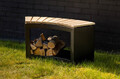 Havebænk med brændedepot 90,2 x 37,8 x 48 cm